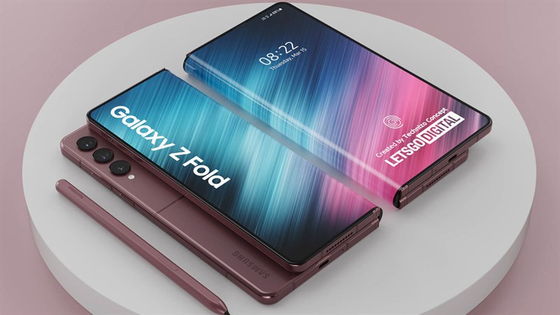 Rò rỉ các tùy chọn bộ nhớ và màu Burgundy Red ấn tượng của Galaxy Z Fold4